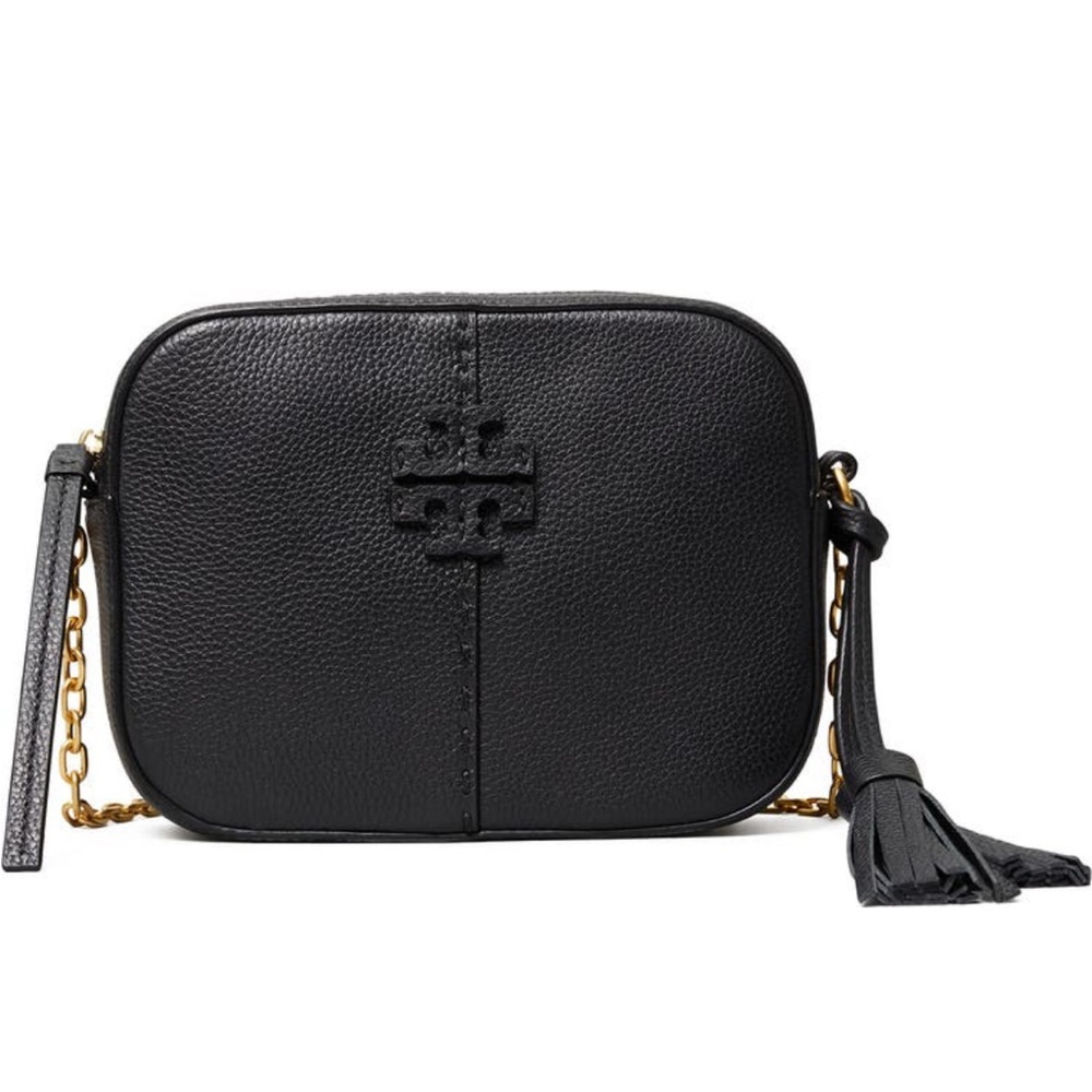 Tory Burch McGraw Small Leather Camera Bag with dust bag